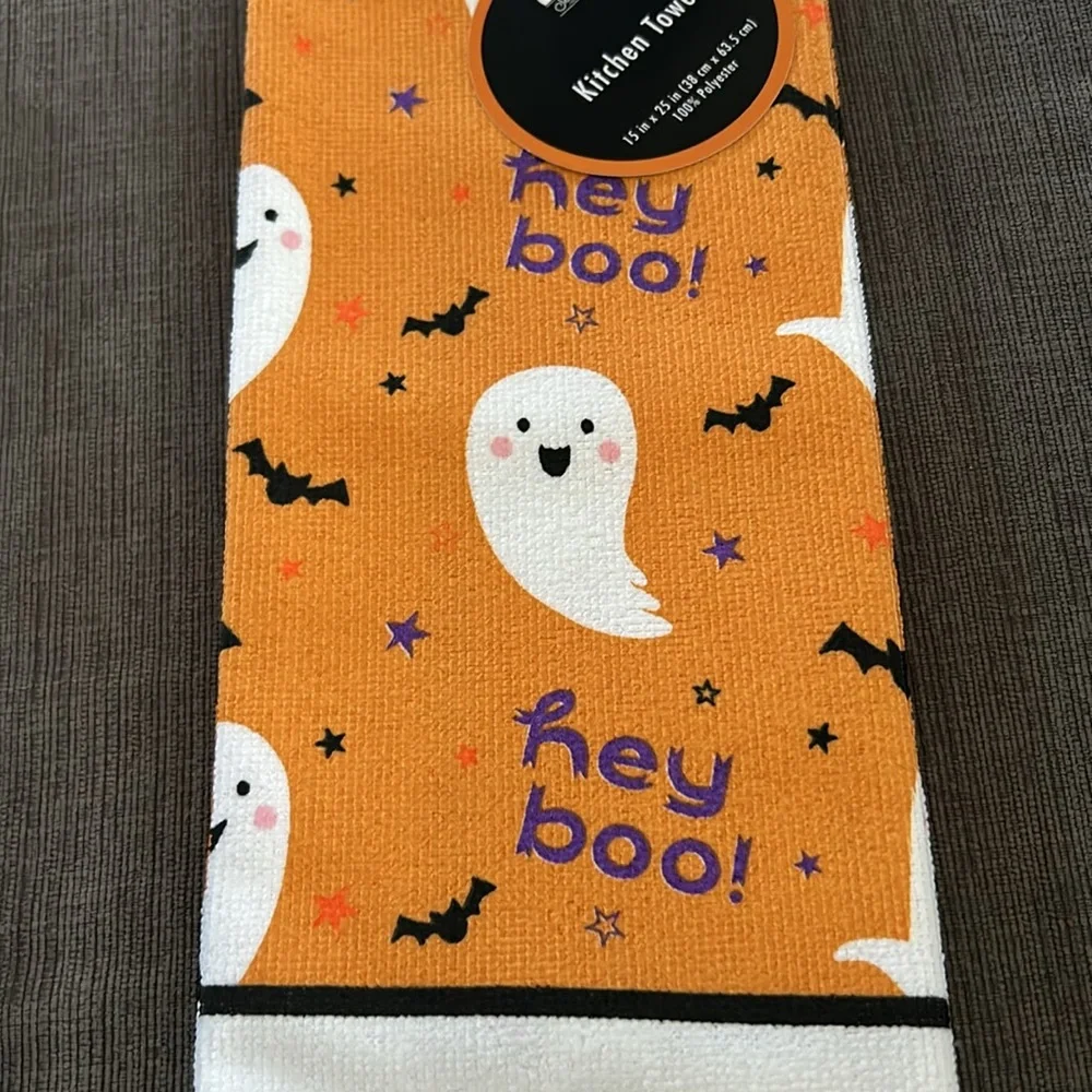 2 Halloween Kitchen Towels